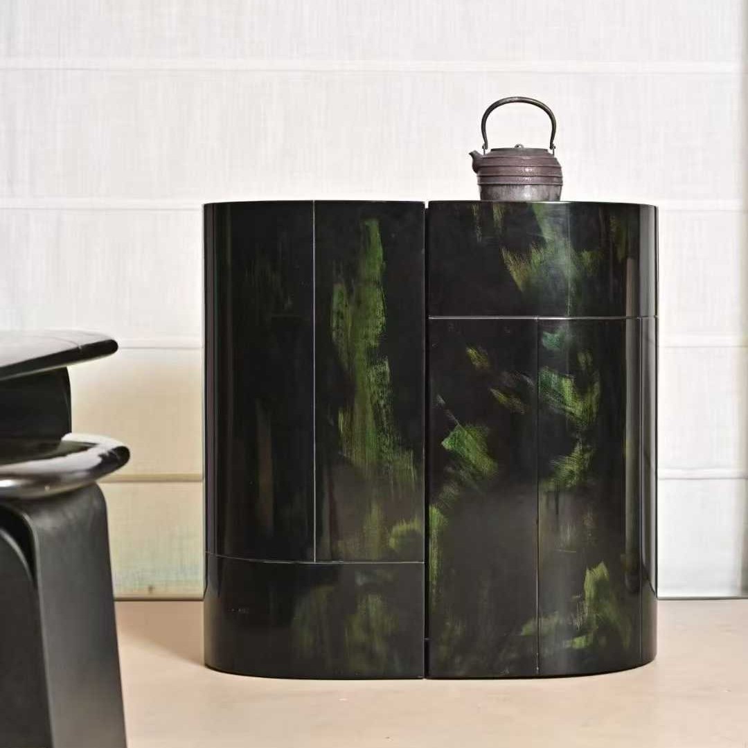 泊云 茶水柜 大漆 烧水柜