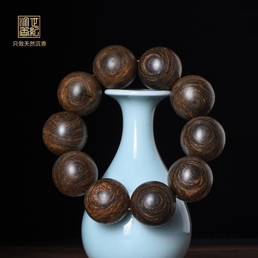 天然文莱沉香手串 25.5mm*10颗 65克 SP11161 商品图0