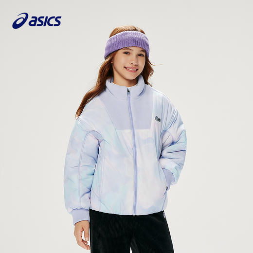 ASICS/亚瑟士童装25年潮流满印防泼水梭织棉服保暖舒适宽松版型 商品图1