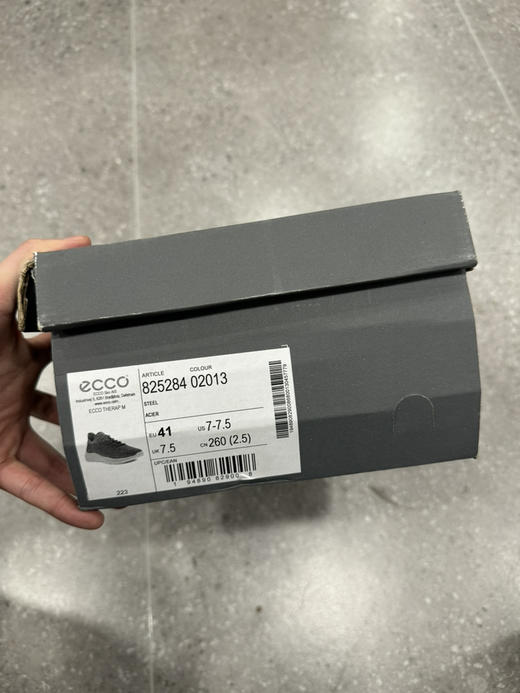 正品 ecco爱步 悦动 牛皮 舒适透气 低帮 运动休闲鞋 男款 草绿色 全新鞋盒轻微破损 尺码41号449码 商品图5