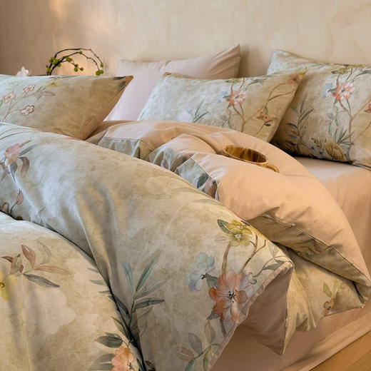 全棉磨毛~秋冬高级感主卧室纯棉四件套 轻磨毛美式田园 可爱卡通 水墨国风多种风格 贴肤裸睡级温暖舒适 商品图11