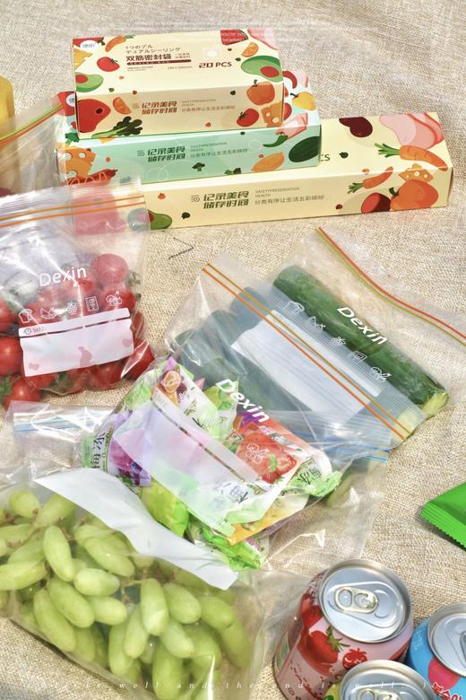 【德昕保鲜袋】✔食品级PE材质保鲜袋 冷藏冷冻干湿两用！ ✔双链条密封口设计 厚实抗撕扯 做手机防水袋也很不错-HTGYL 商品图4