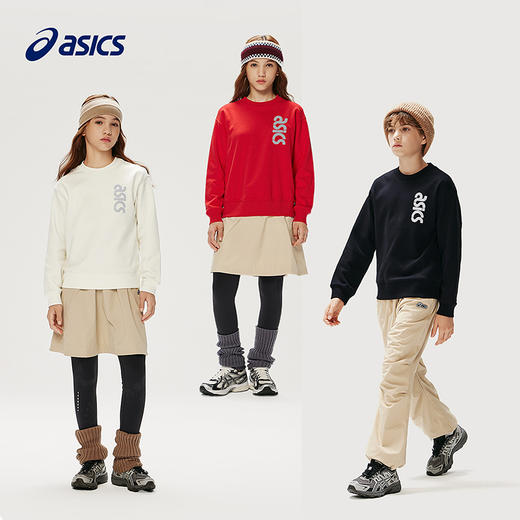 ASICS/亚瑟士童装25年冬季儿童经典运动圆领套头卫衣保暖有型百搭 商品图4