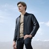 【绵羊皮】柒牌皮衣男2021秋冬新款商务休闲男装翻领皮夹克外套潮121J70040 商品缩略图1