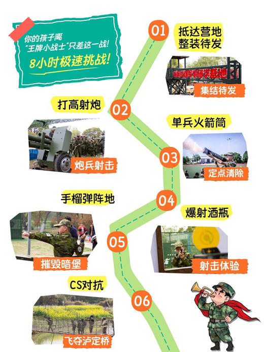 【无锡专拍】【先锋营集结号】8小时极速挑战！你的孩子离"王牌小战士"只差这一战！（无锡，纯托管，自驾） 商品图1