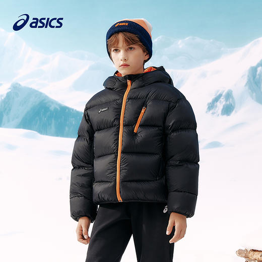 ASICS/亚瑟士儿童25年廓形短款泡芙羽绒服轻量保暖柔软舒适防泼水 商品图4