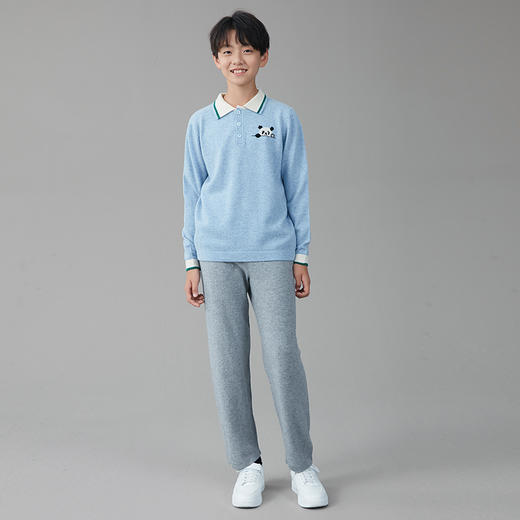 🎁【满赠活动】MOKA莫卡·奇趣萌宠系列-POLO领三粒纽扣套头衫 商品图1