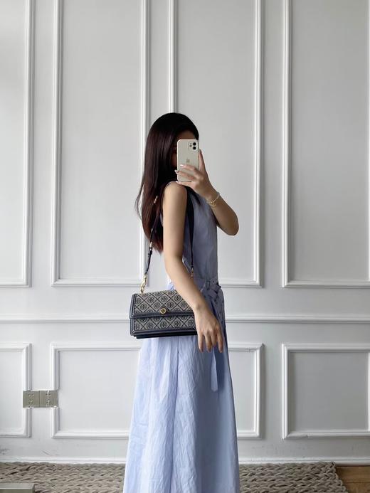 【品牌授权】经典复古牛皮印花单肩斜挎手提包老花风琴包小方包休闲百搭TB女包 商品图1