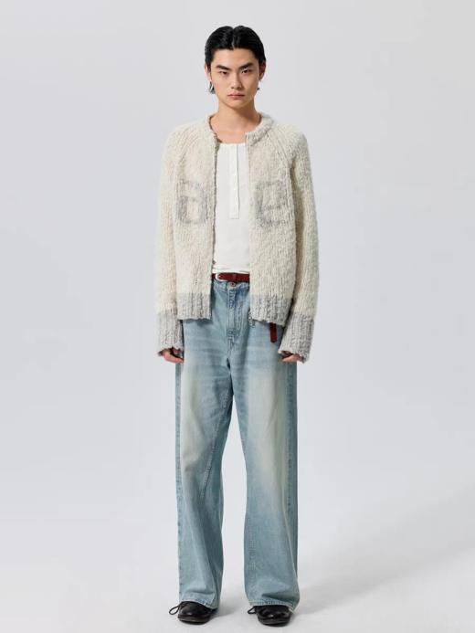 Simple Project/M25201/撞色数字羊毛拉链毛衣 商品图3