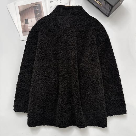 爆款3-5天发货！冬季轻盈高保暖立领单排扣羊羔毛高质感毛毛外套JS3693201 商品图5