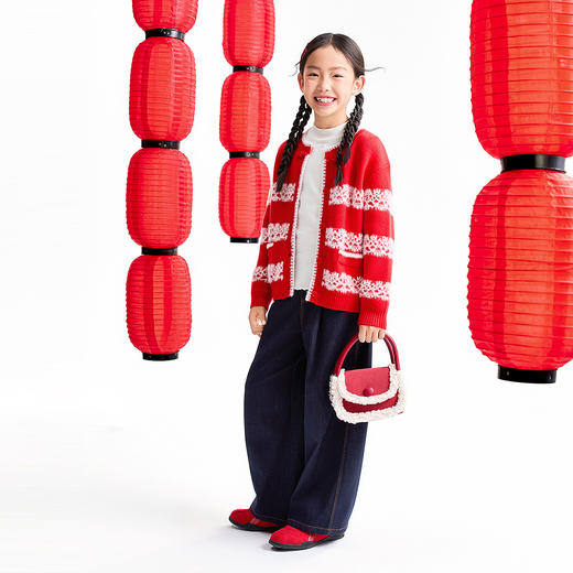 【实体店同款】女童针织开衫春季新款安奈儿童装AG614029 商品图3