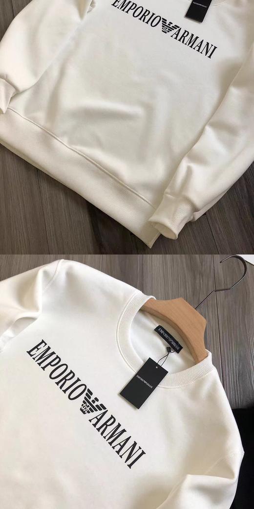 D121002胸前字母logo胶印男女同款加绒圆领卫衣 商品图13