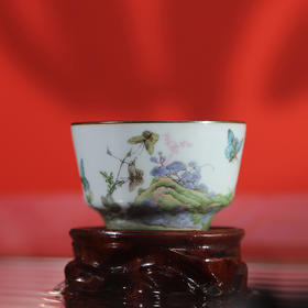 问鼎汝瓷鼎峰系列翩翩起舞（月白精工款端合杯）