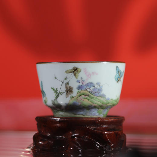 问鼎汝瓷鼎峰系列翩翩起舞（月白精工款端合杯） 商品图0
