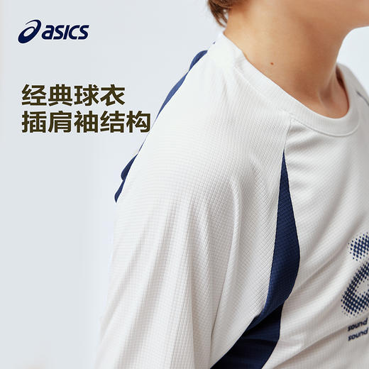 ASICS/亚瑟士儿童26年新款圆领网眼透气球衣风T恤插肩袖吸湿排汗 商品图3