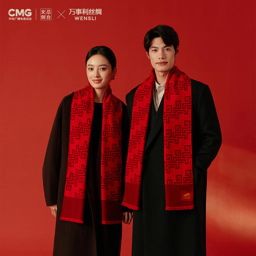 万事利丝绸 X总台文创联名围巾-骐骥驰骋 商品图2