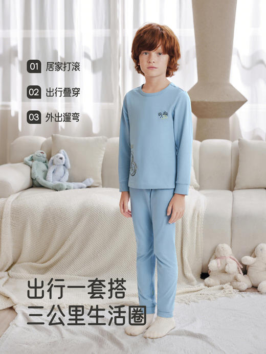 英氏儿童秋衣秋裤秋冬保暖男女童内衣套装睡衣家居服YLMAJ0R004A YLTAJ0R023A YLTAJ0R026A YLMAJ0R007A 商品图3