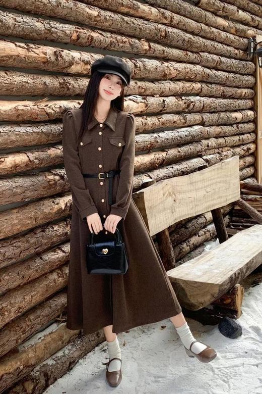 Le Malene 气质优雅收腰通勤衬衫连衣裙 21769 商品图2