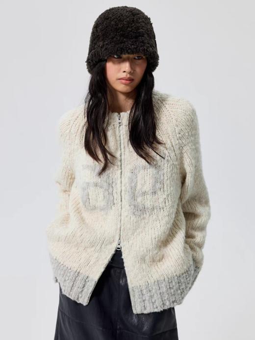 Simple Project/M25201/撞色数字羊毛拉链毛衣 商品图0