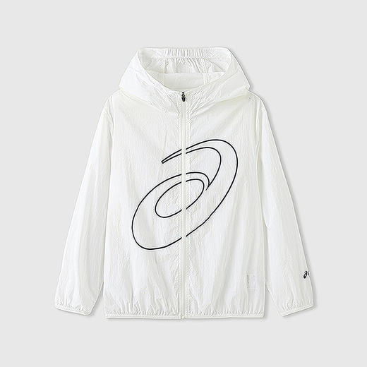 ASICS亚瑟士童装2025年夏季新款UPF50+轻薄舒适大logo连帽防晒服 商品图5