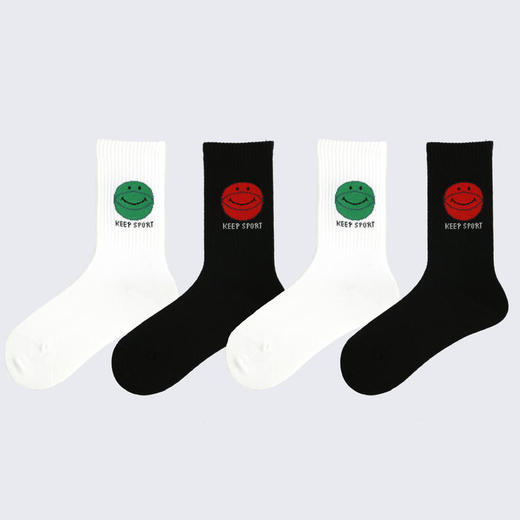 【可积分兑换】【6双】女士/学生中长筒棉袜时尚四季棉袜【2112205/2122202/2112203】 商品图3