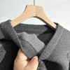 D121010立体星星提花图案圆领星星毛衣男女同款 商品缩略图4