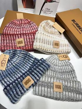 D121038秋冬季加厚皮标保暖帽针织帽男女款百搭防寒冷帽