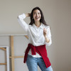 绽放832朵/亚麻混纺浪漫重工刺绣长袖衬衫女新款一手长翻领衬衣 商品缩略图0