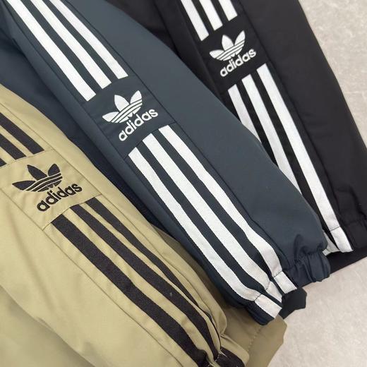 D121012精典款三条杠棉服冬季百搭简约款小logo情侣面包服 商品图10