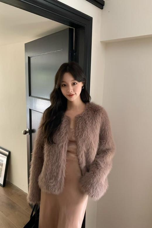 ELLA JADE 名媛风毛绒气质皮草外套 21979 商品图3