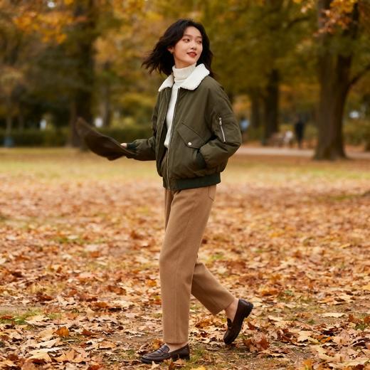 Schenvega标*商城同款羊羔毛翻领棉衣机车服外套B1-M333 商品图7