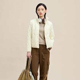 【羊毛蚕丝气绒服】可机洗不会跑绒！品牌同款面料 上身升温快 久穿如新 三层保温结构 丝绵+羊毛+蚕丝混纺 简洁小立领 弹力捆边避免冷风 显瘦百搭