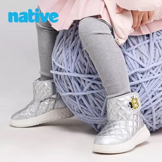 老米优品🎈薅羊毛！品牌方直发福利！《Native儿童秋冬加绒保暖雪地靴短靴》加厚毛绒衬里，菱格纹绗缝工艺精致有型，轻微防泼水设计！ 商品图1