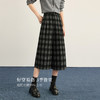 【12/10新品6折】熙世界慵懒复古格纹针织七分阔腿裤女冬季宽松小个子八分休闲裤子 商品缩略图2