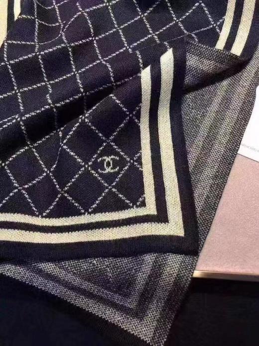 D121035冬季商务休闲百搭款羊毛提花针织男士围巾 商品图6