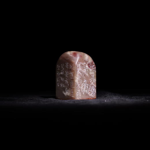 邓圣卿丨年年有余 2.8x2.8x4.6CM 手工篆刻印章作品 商品图1