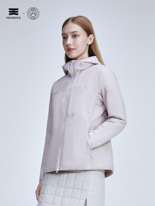 天石鹅铠甲Primaloft金标P棉棉服女士连帽户外运动夹克城市轻户外G434 商品图11