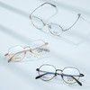 普莱斯光学镜框B8546 经典全框 半钛材质 舒适鼻托 稳固桩头 复古休闲 三色可选 商品缩略图1
