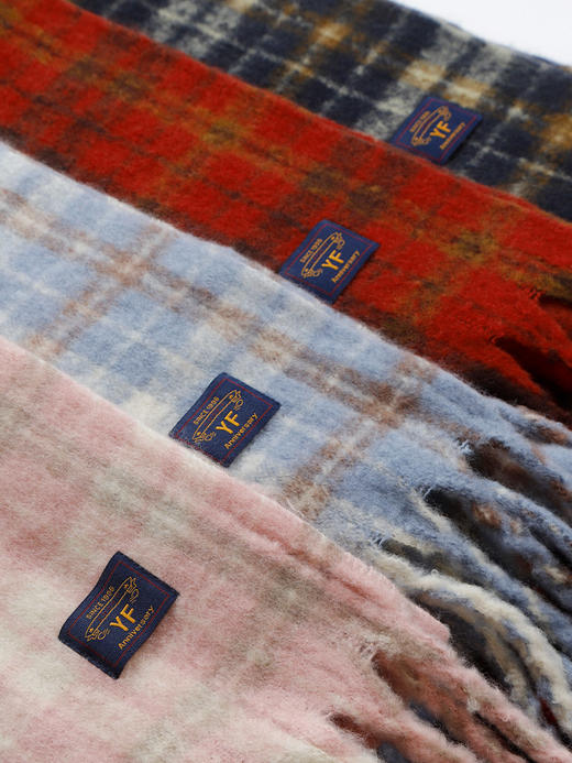 韩系百搭时尚格纹流苏围巾女围巾-纪念日百货门店同款168094469 商品图4