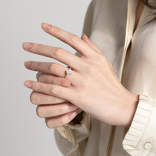 ［东方爱意］18K金钻石戒指#闪亮 商品图4