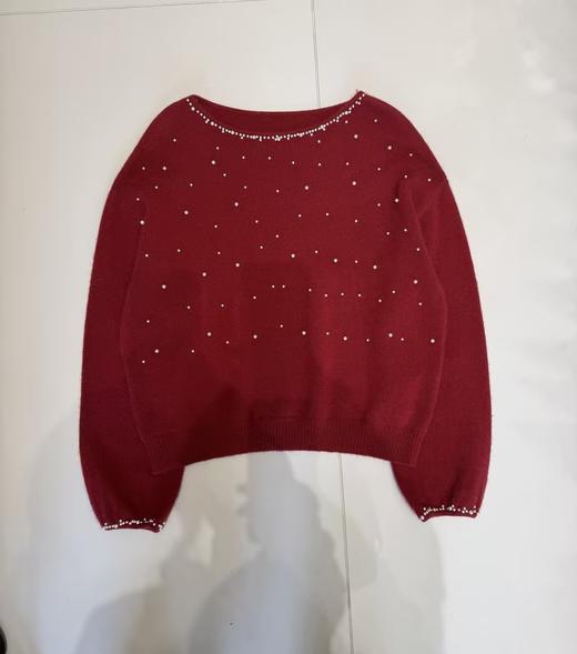 【门店同款】ENJOY冬季午马”钉珠针织上衣 168645494 商品图0