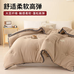 积分免费兑：无印良品立体A类面料10%大豆纤维秋冬季被子棉被芯冬天被褥200x230cm6斤