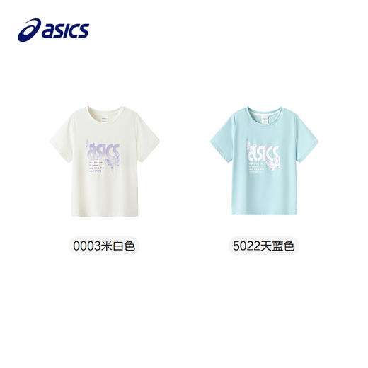 ASICS/亚瑟士童装25年夏季新款女童运动吸湿速干透气T恤轻量棉感 商品图4