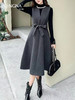 【黄金分割】阿菁娜冬季新款法式背心裙套装羊毛A字摆遮胯显瘦黄金分割线设计一衣多穿优雅F30D230005 商品缩略图1