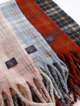 韩系百搭时尚格纹流苏围巾女围巾-纪念日百货门店同款168094469