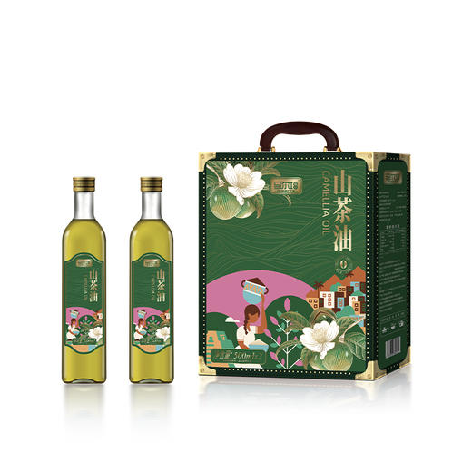 马尔塔山茶油双支礼盒(精装)500ML*2-XJ 商品图0