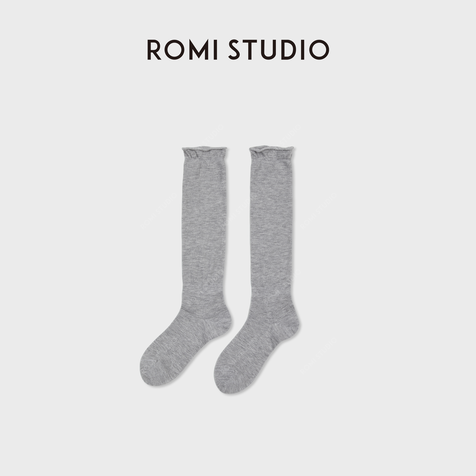 ROMI STUDIO绵羊毛骆驼绒混纺亲肤软糯简约百搭长筒袜 RWCLP37251