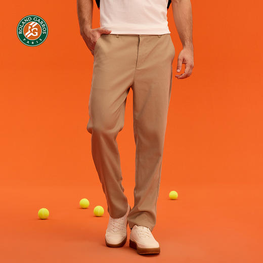 罗兰加洛斯法网休闲裤商务长裤男春秋新款梭织长款直筒裤网球服 商品图0