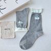 基础-简约灰色小狗中筒袜-纪念日百货门店同款168043611 商品缩略图2