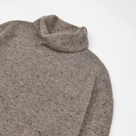 ROMI STUDIO“羊毛花纱”彩点高领套头简约老钱毛衣 RWDSST1830 商品图1